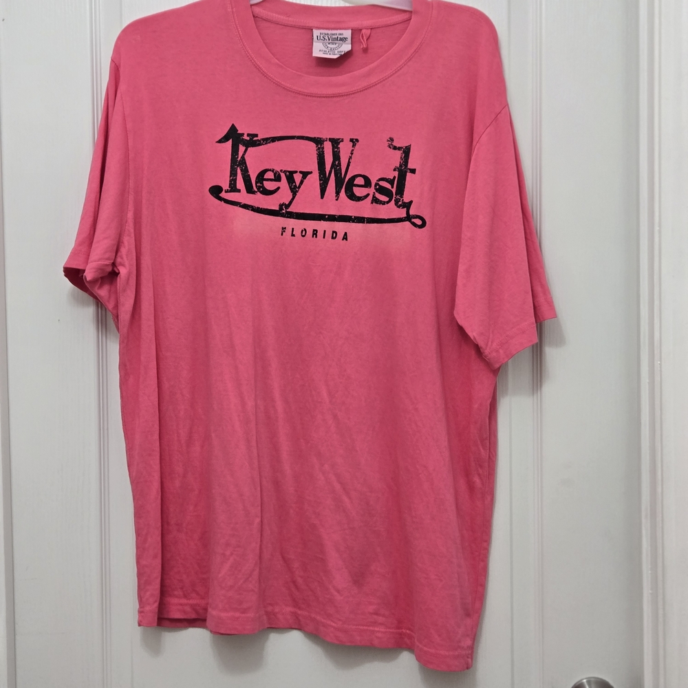 T92510002 Vintage Pink Key West Florida Tee